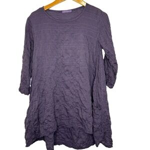 cut loose Tunic/Dress Purple Puffy Textured XS